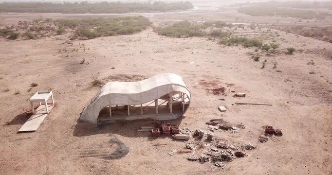 Akon City, S&eacute;n&eacute;gal (drone, vue a&eacute;rienne 4K) :