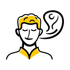 Psychologist – Hand Drawing Icon for Web and Graphic Design