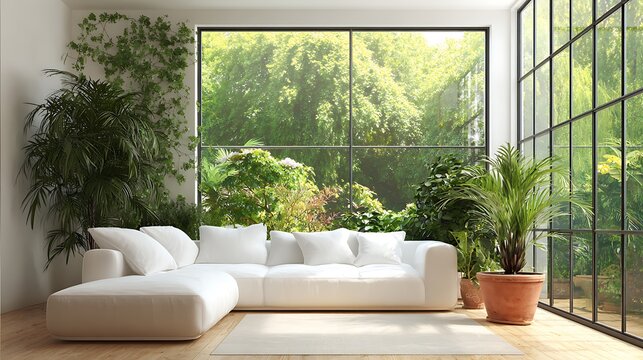 modern living room and beautifull back ground and sofa with couch