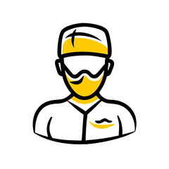 Surgeon – Hand Drawing Icon for Web and Graphic Design