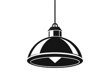 hanging pendant light black and white silhouette