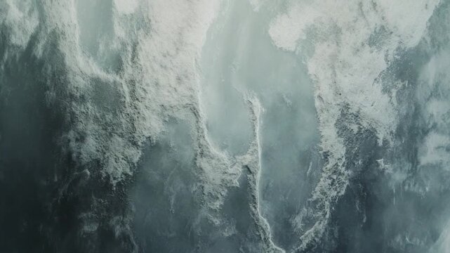 This captivating video showcases the powerful motion of ocean waves. Ideal for nature lovers and multimedia projects. Experience a moment of tranquility and strength. Generative AI