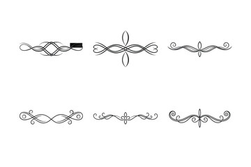 set of floral elements