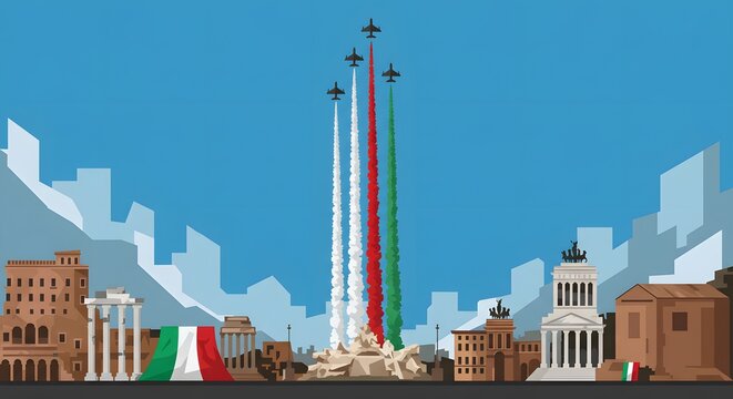 Frecce Tricolori, the aerobatic demonstration team of the Italian Air Force