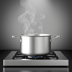cooking pot on the stove
