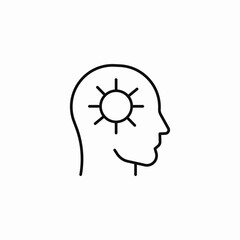 bright mind idea icon sign vector