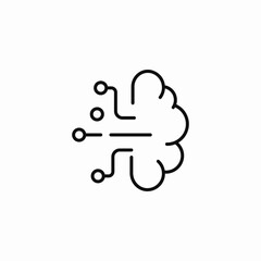 cloud data processing icon sign vector