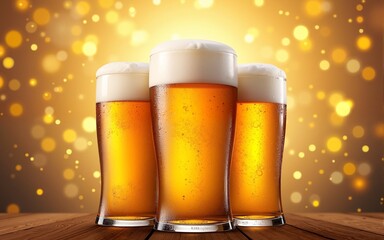 Global brew celebration, international beer day - commemorating the worldwide admiration for beer, embracing its diverse flavors and cultural significance in a unified toast. High quality