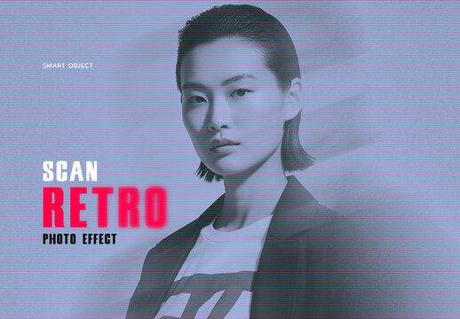 Retro Scan Photo Effect
