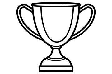 trophy cup, an isolated shiny metal object, symbolizes a champion's victory and the prize for first place in a competition