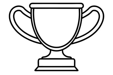 trophy cup, an isolated shiny metal object, symbolizes a champion's victory and the prize for first place in a competition