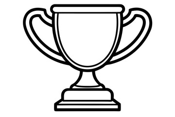 gold cup isolated on white