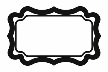 Retro vector frame and border design set with ornate floral patterns for vintage labels, cards, or invitations