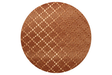 Brown Curtain Texture with Round Shapes. The Rugged Texture Offers a Strong Visual Aesthetic, Suitable for Posters and Grunge-Inspired Visuals.