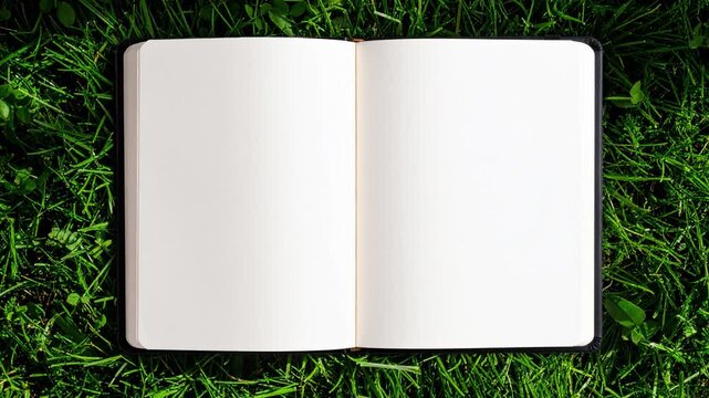 Seamless loop of top-down notebook scenes in diverse real-life settings, mockup for overlaying text, drawings, graphics, charts, logos or illustrations. Dynamic animation with match cut transitions. 