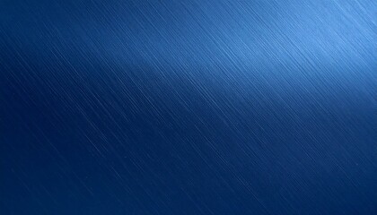 Deep Blue Brushed Metal Texture with Diagonal Grain and Subtle Light Gradient