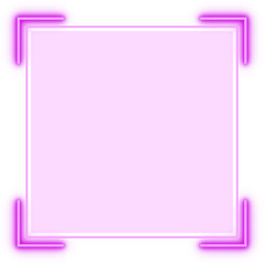 Cyber Glow Interface Frame &ndash; Neon Violet Futuristic UI Border