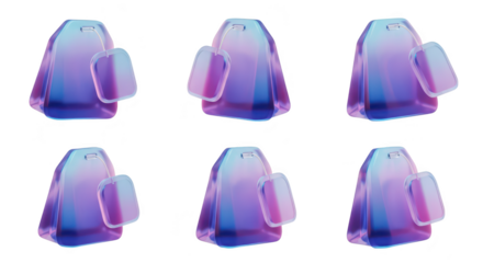 3D rendered tea bags in a row showcasing a product's form on a white background perfect for design and advertisement