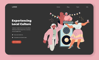 Silver Society. Flat Vector Illustration