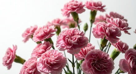 Fototapeta premium Pink carnations in full bloom