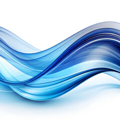 Naklejka premium abstract blue wave background