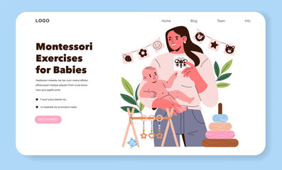 Montessori Activities for Babies with Interactive Play