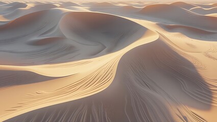 Sand Dunes In The Desert