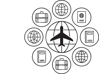 Abstract geometric shapes with a distinct silhouette style suitable for graphic design and branding applications silhouette