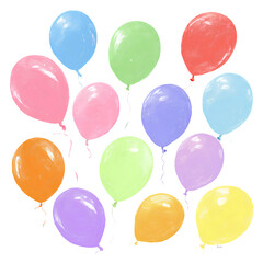 Water balloons, colorful and fun for kids to play with. They come in various colors such as pink, blue, green, purple, yellow, orange, and red,