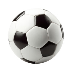 Obraz premium Classic black and white soccer ball sport game, Isolated On White, Png Transparent, Cut Out