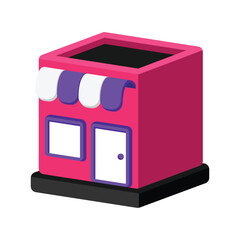 Grocery Store Vector style icon. Eps 10 file