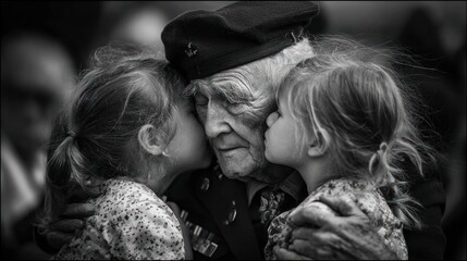 A Veteran's Embrace: Timeless Love and Gratitude