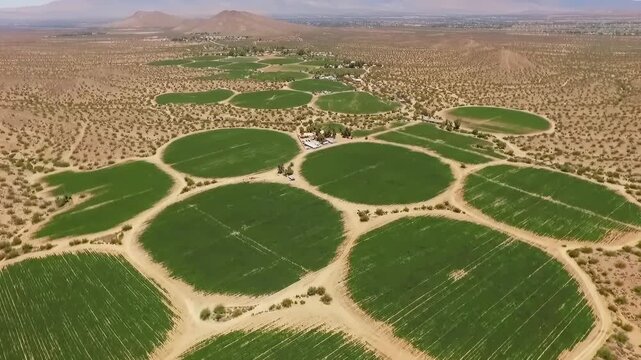 Circular Fields: Desert Agriculture Innovation