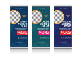 Real Estate Roll Up Banner Template