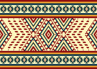 geometric ethnic pattern of traditional Indian style,Navajo Design for background, wallpaper, clothing, wrapping, Batik, fabric, and prints. Vector illustration.