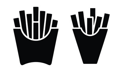 Fototapeta premium Premium French Fries Icon for Food Blogs