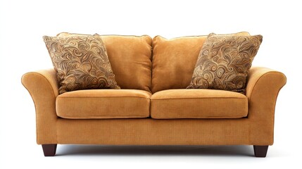 Fototapeta premium A couch with a pillow and pillows on it