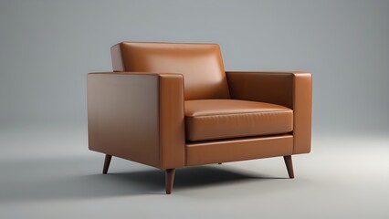 red leather armchair