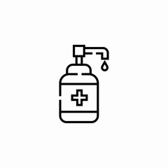 hand sanitizer pump icon sign vector