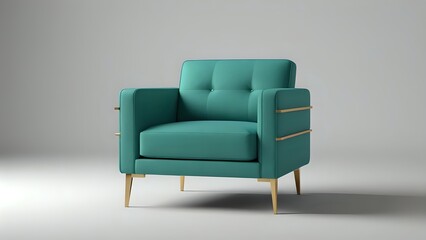 red leather armchair
