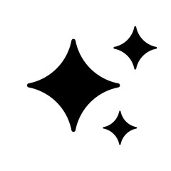 Sparkling star icons in flat style. Artificial Intelligence symbol. Ai generated, Digital brain, media, multimedia, buttons, folder, doc element for app, website, interface signs vector illustration