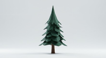 Fototapeta premium christmas tree in snow