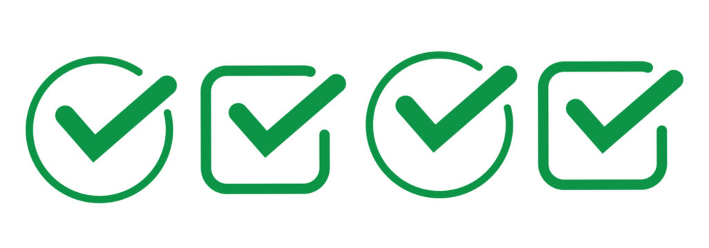 checkmark icon color editable on white background