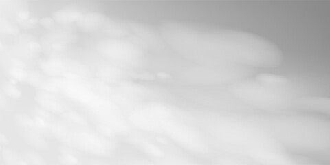 Soft wall shadow with sunlight overlay. Interior texture from window blinds on white background. Ideal for cosmetic scenes, natural light product display or abstract room mockup.