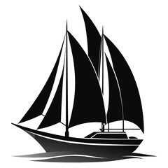 sailing ship vector illustration