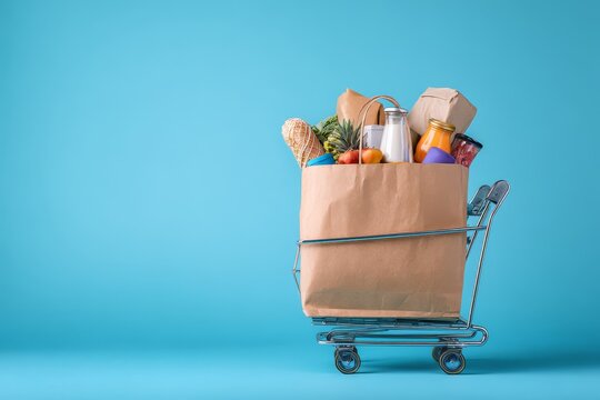 modern food delivery service concept