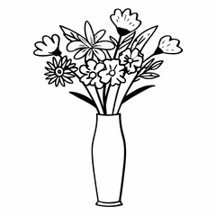 vase of flowers  icon