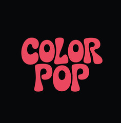 Retro 70s Groovy Bold Typography Wall Art Print