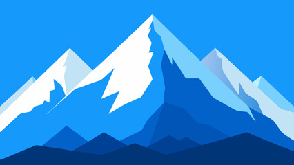 The Towering Peaks of a Mountain Range Touching the Clouds