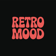 Retro 70s Groovy Bold Typography Wall Art Print